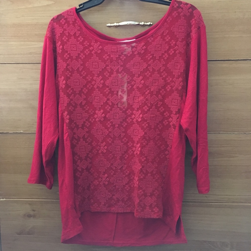 Red Ariat blouse/shirt